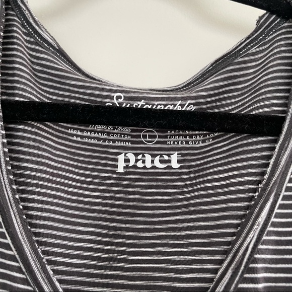 Pact Sustainable Organic Cotton Striped Market Maxi Dress - Picture 5 of 8